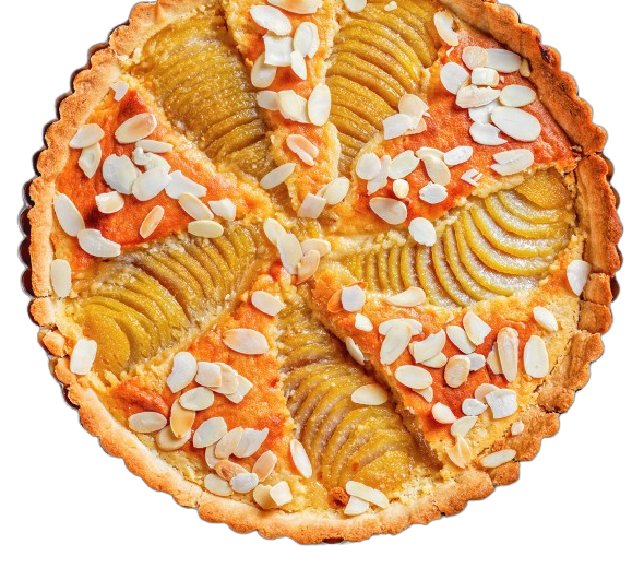 Almond pear pie